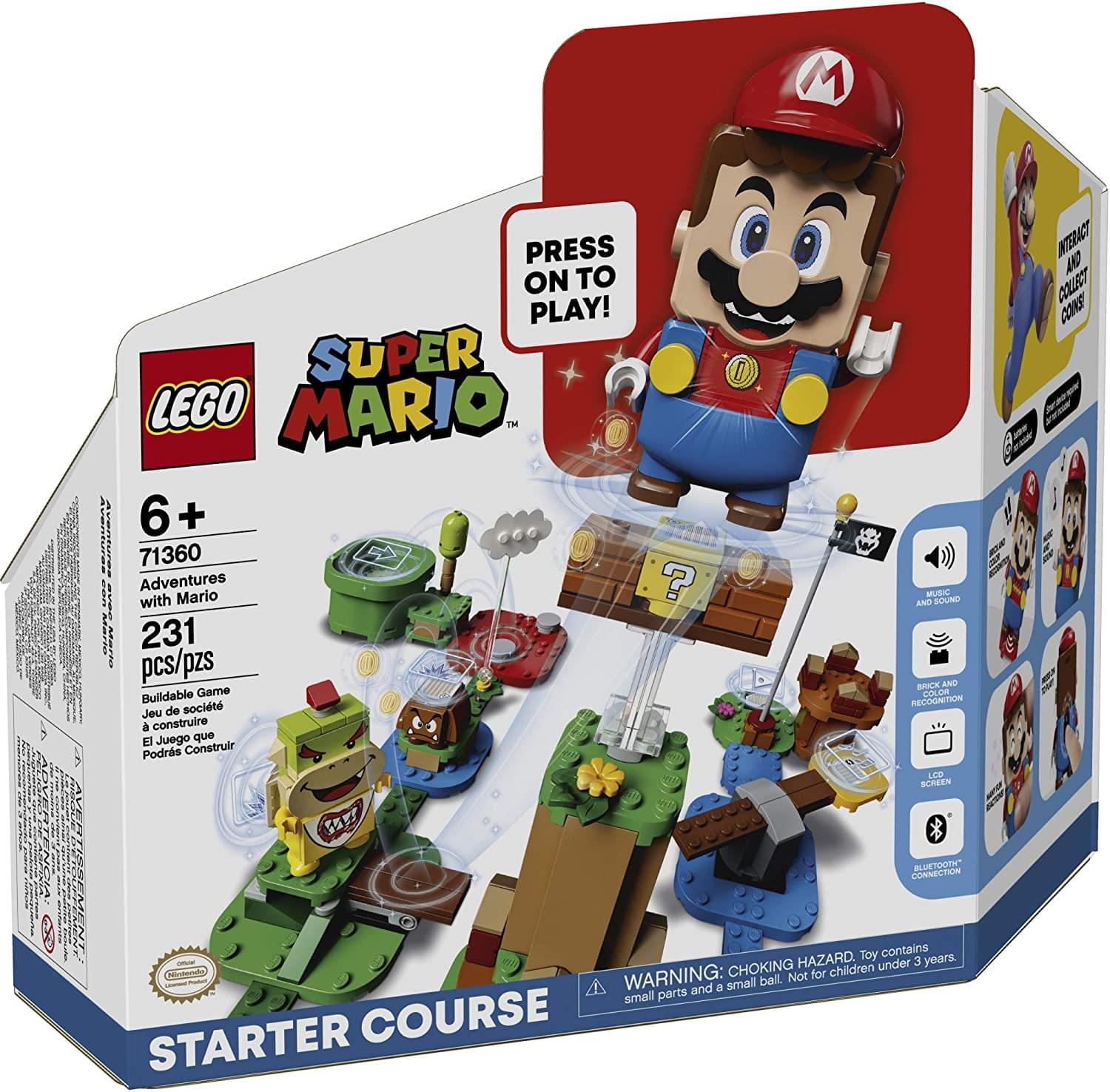 LEGO Super Mario Adventures with Mario Starter Course 71360 | 231 Piece Building Kit