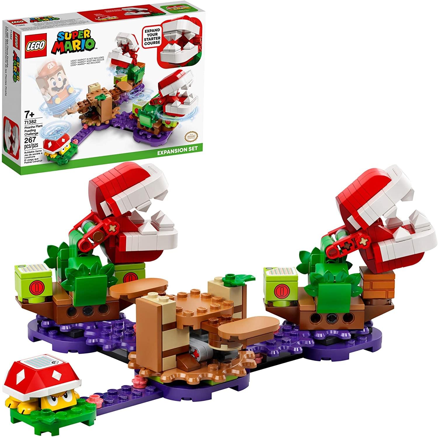 LEGO Super Mario 71382 Piranha Plant Puzzling Challenge 267 Piece Expansion Set