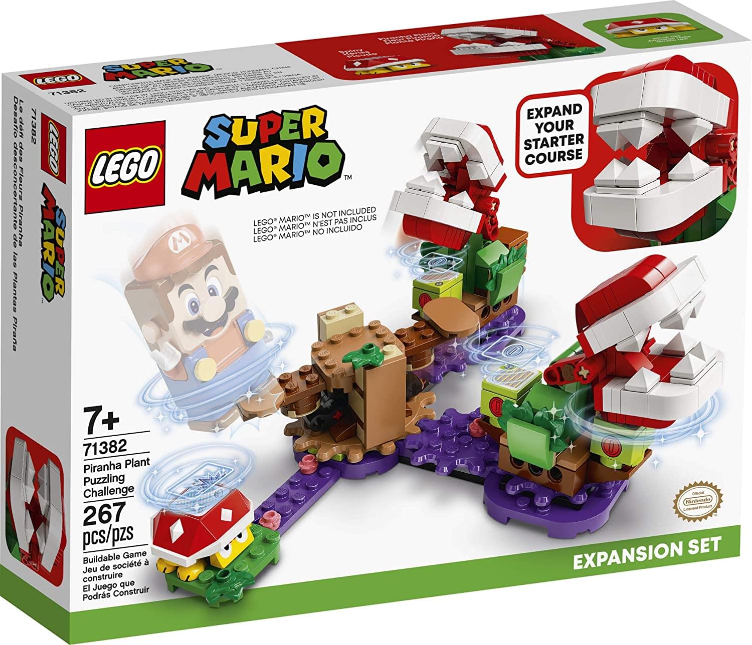 LEGO Super Mario 71382 Piranha Plant Puzzling Challenge 267 Piece Expansion Set
