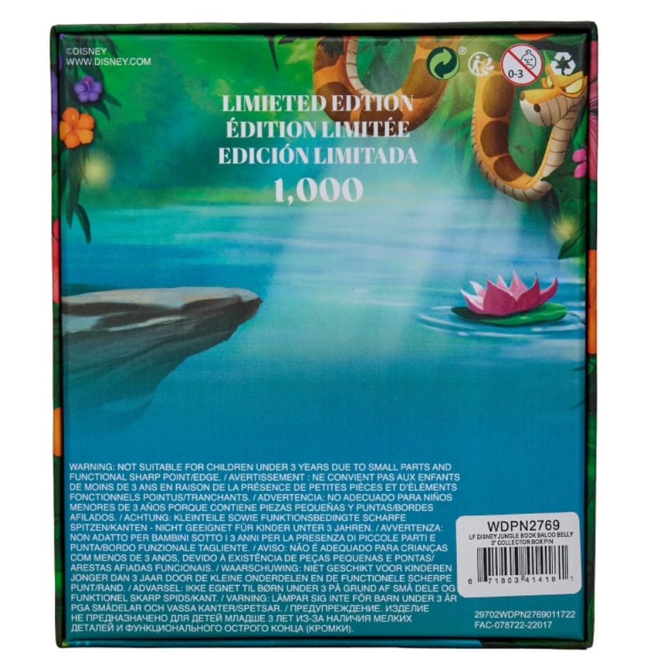 Disney The Jungle Book Baloo and Mowgli 3 Inch Collector Enamel Pin