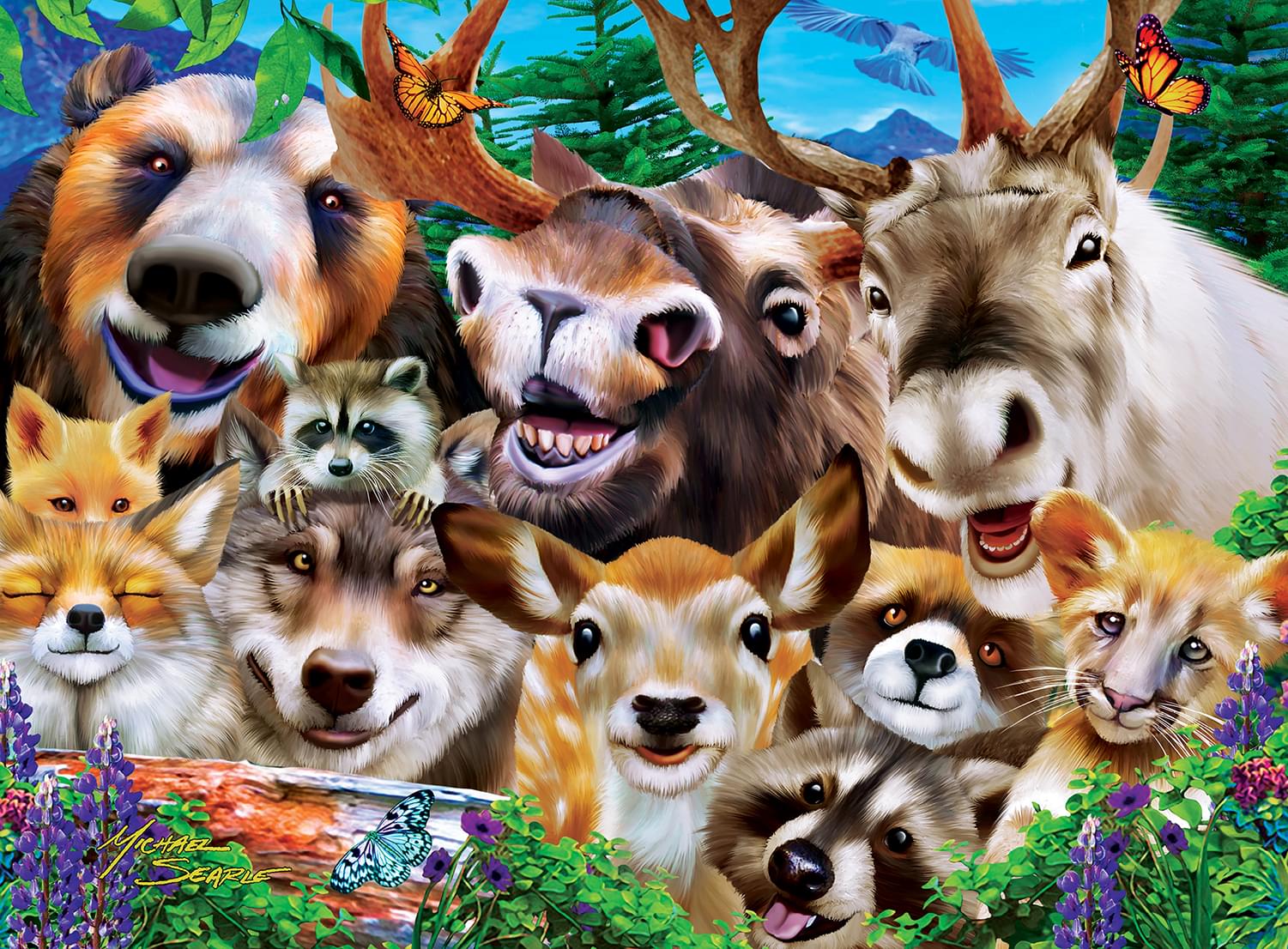 Selfies Woodland Wackiness 200 Piece Jigsaw Puzzle