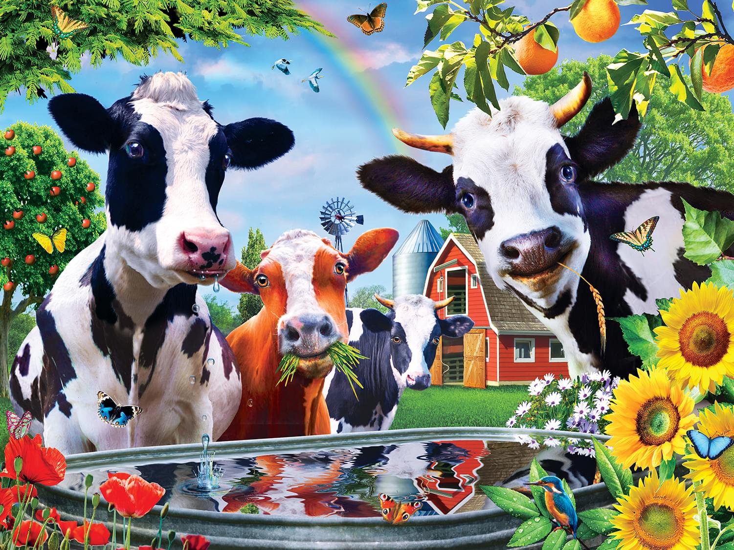 Moo Love 300 Piece Large EZ Grip Jigsaw Puzzle