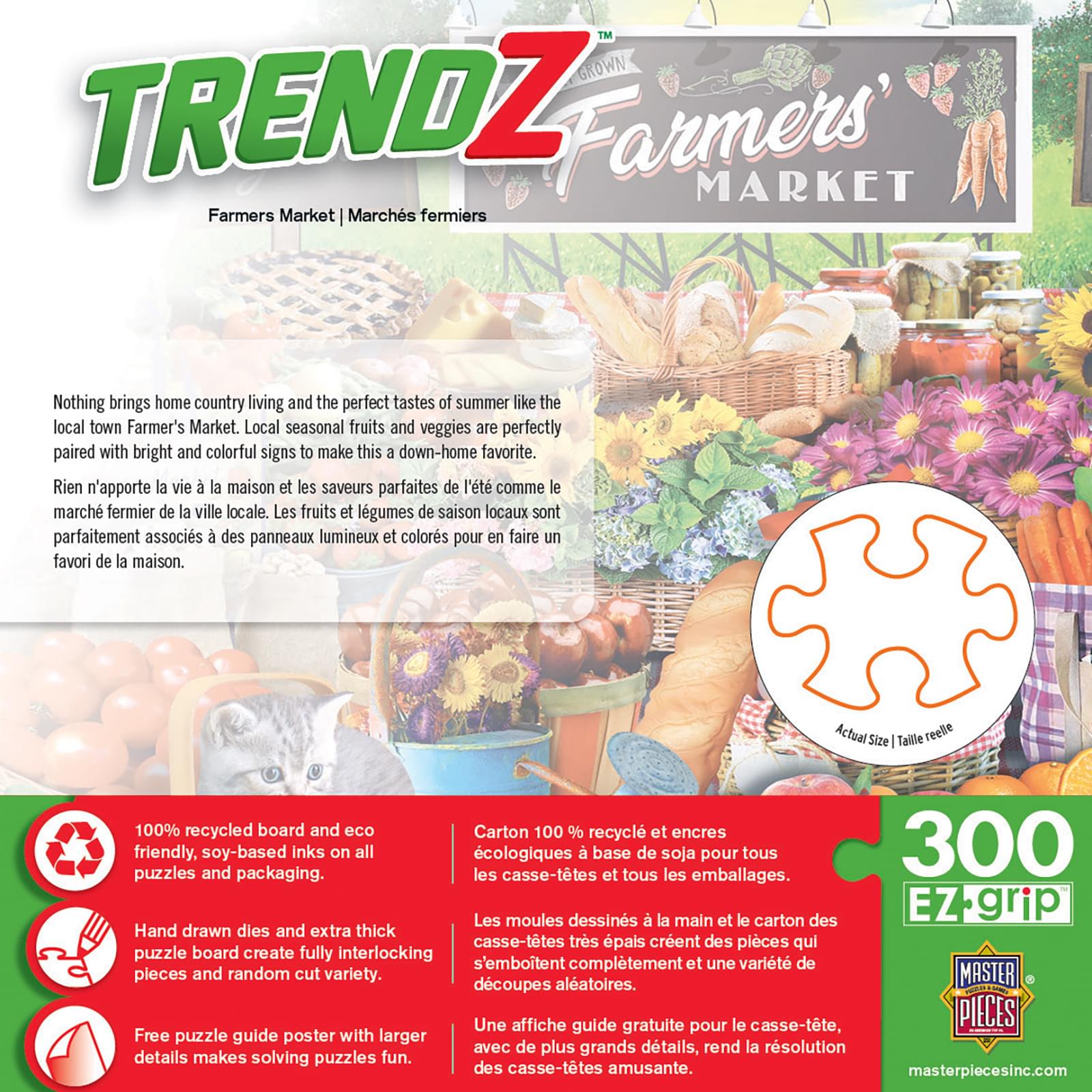 Farmers Market 300 Piece Large EZ Grip Jigsaw Puzzle