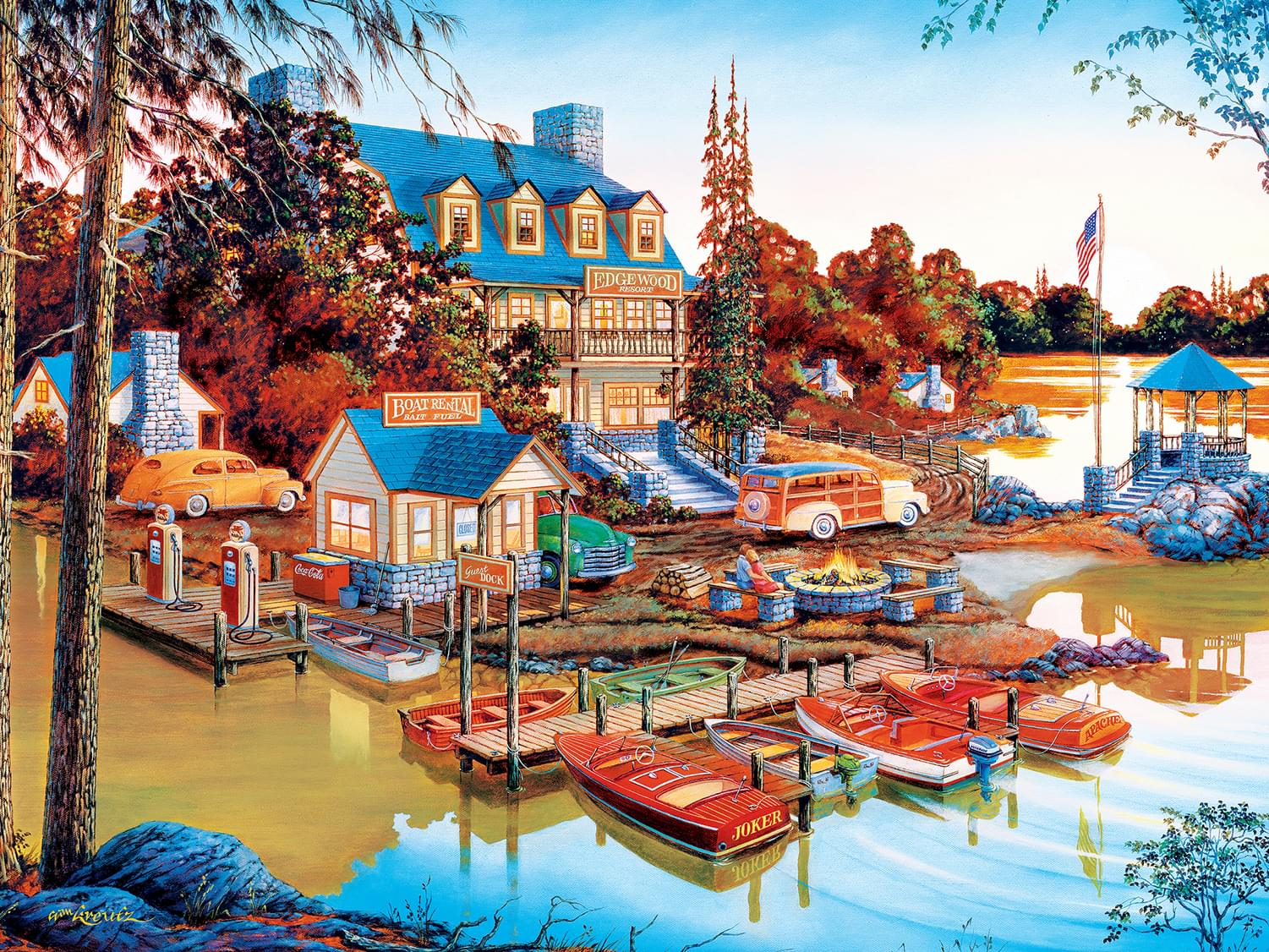 Peaceful Easy Evening 550 Piece Jigsaw Puzzle