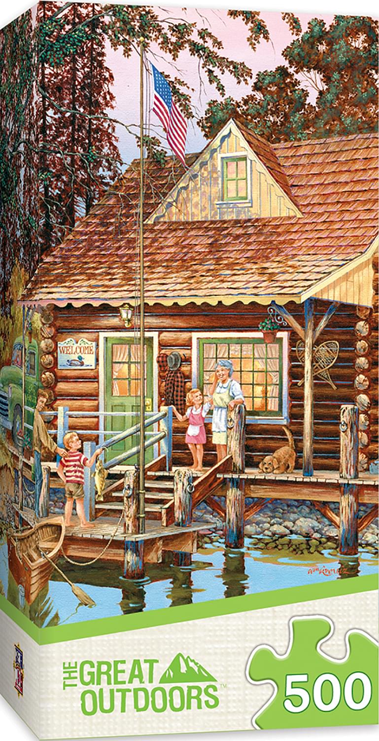 Grandpas Cabin 500 Piece Jigsaw Puzzle