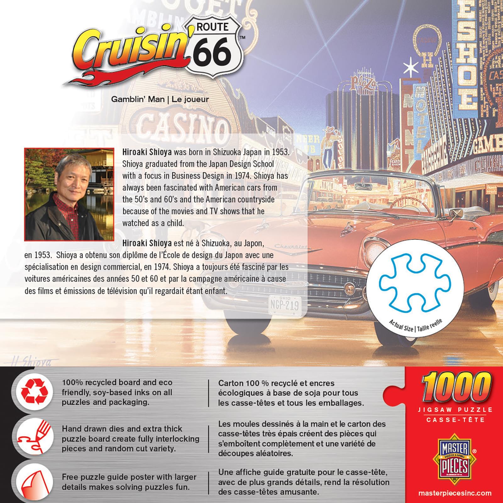 Cruisin Route 66 Gamblin Man 1000 Piece Jigsaw Puzzle