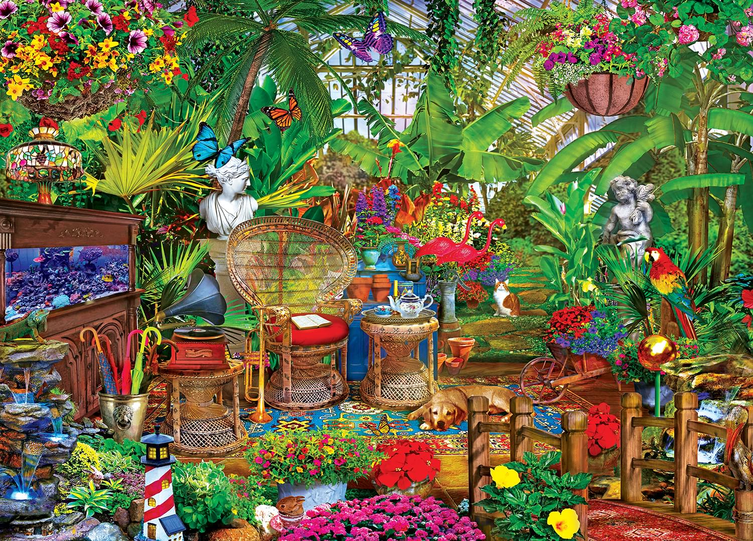 Garden Hideaway 1000 Piece Jigsaw Puzzle