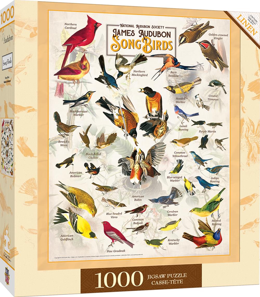 Audubon Songbird 1000 Piece Jigsaw Puzzle