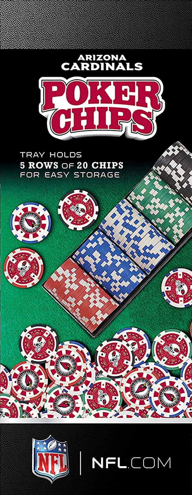 Arizona Cardinals NFL 100-Piece Poker Chips