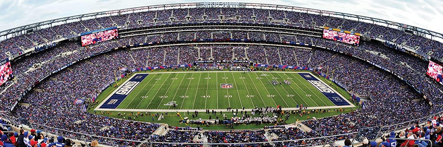 New York Giants Stadium NFL 1000 Piece Panoramic Jigsaw Puzzle