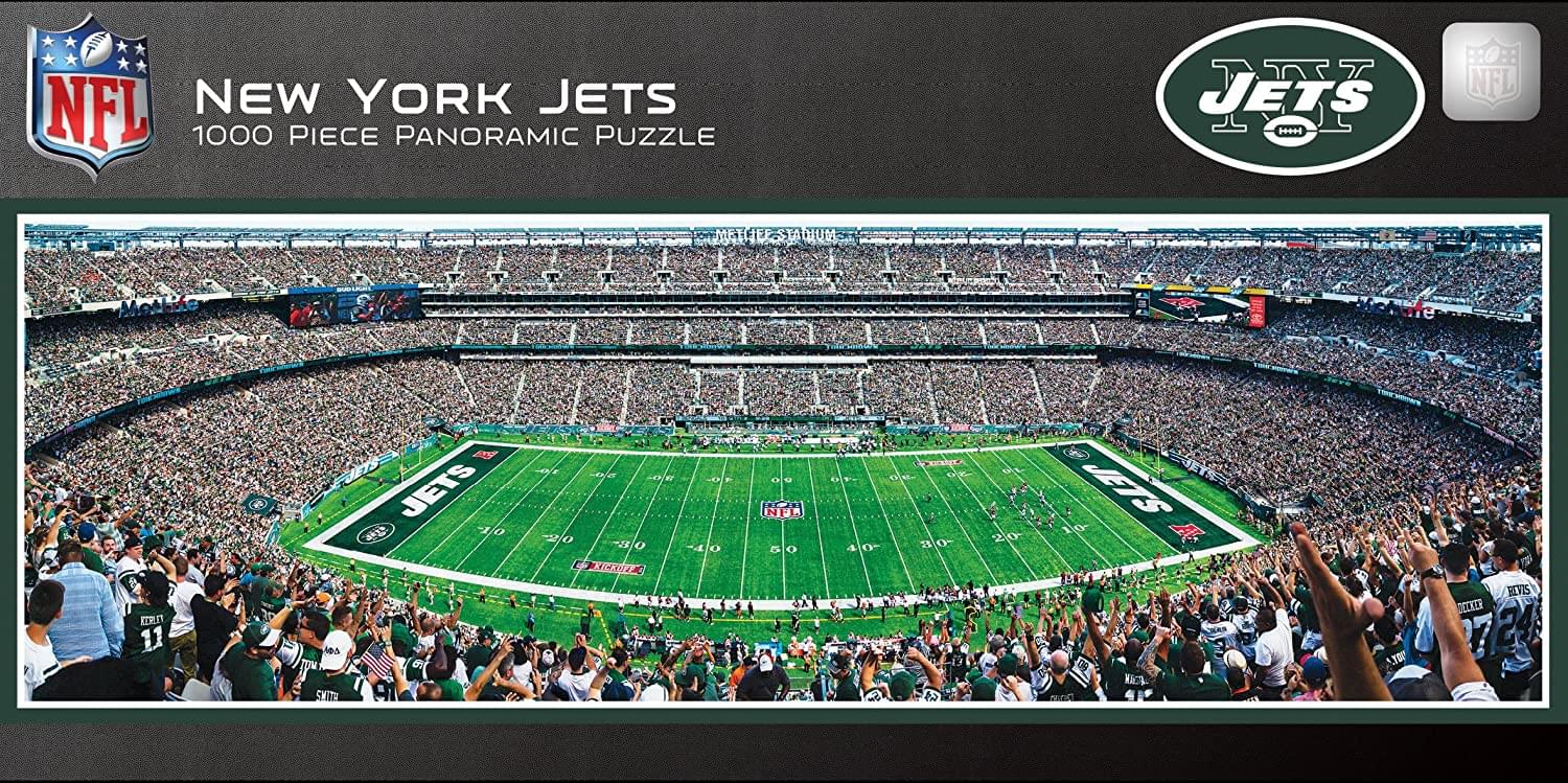 New York Jets Stadium NFL 1000 Piece Panoramic Jigsaw Puzzle