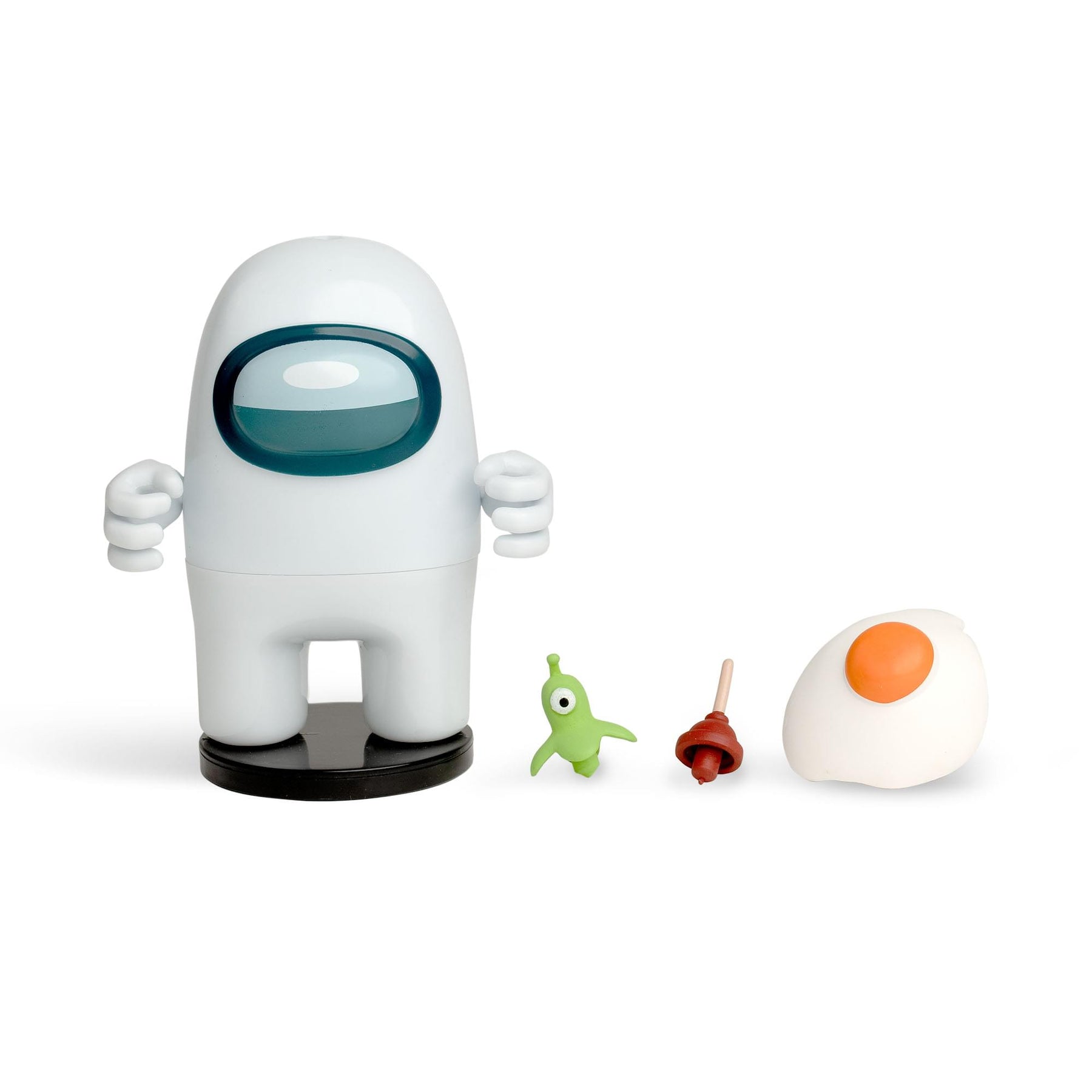 Among Us 4.5 Inch Figure with Stamper | White Crewmate