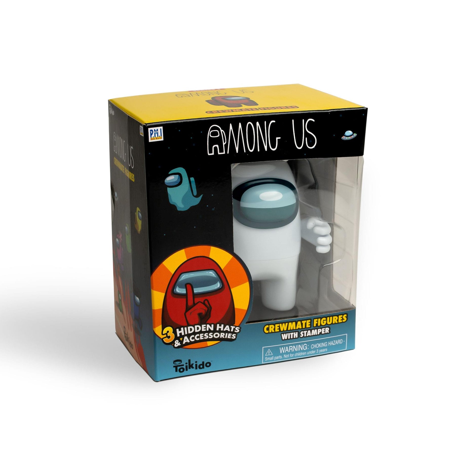 Among Us 4.5 Inch Figure with Stamper | White Crewmate