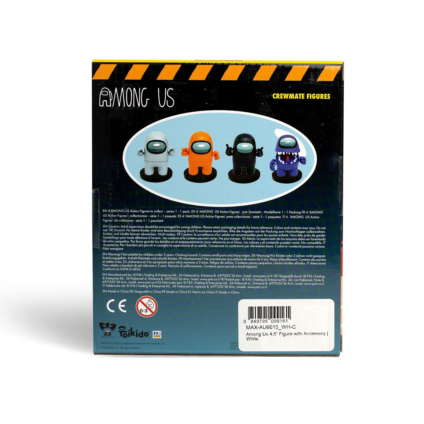 Among Us 4.5 Inch Figure with Stamper | White Crewmate