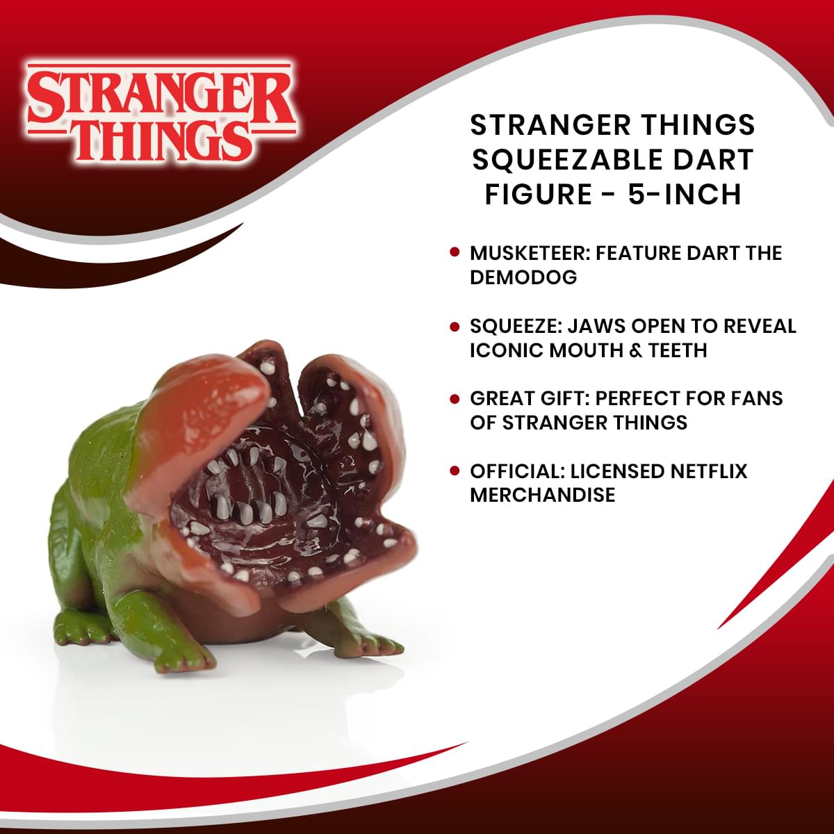Stranger Things Squeezable Dart Figure - 5-Inch
