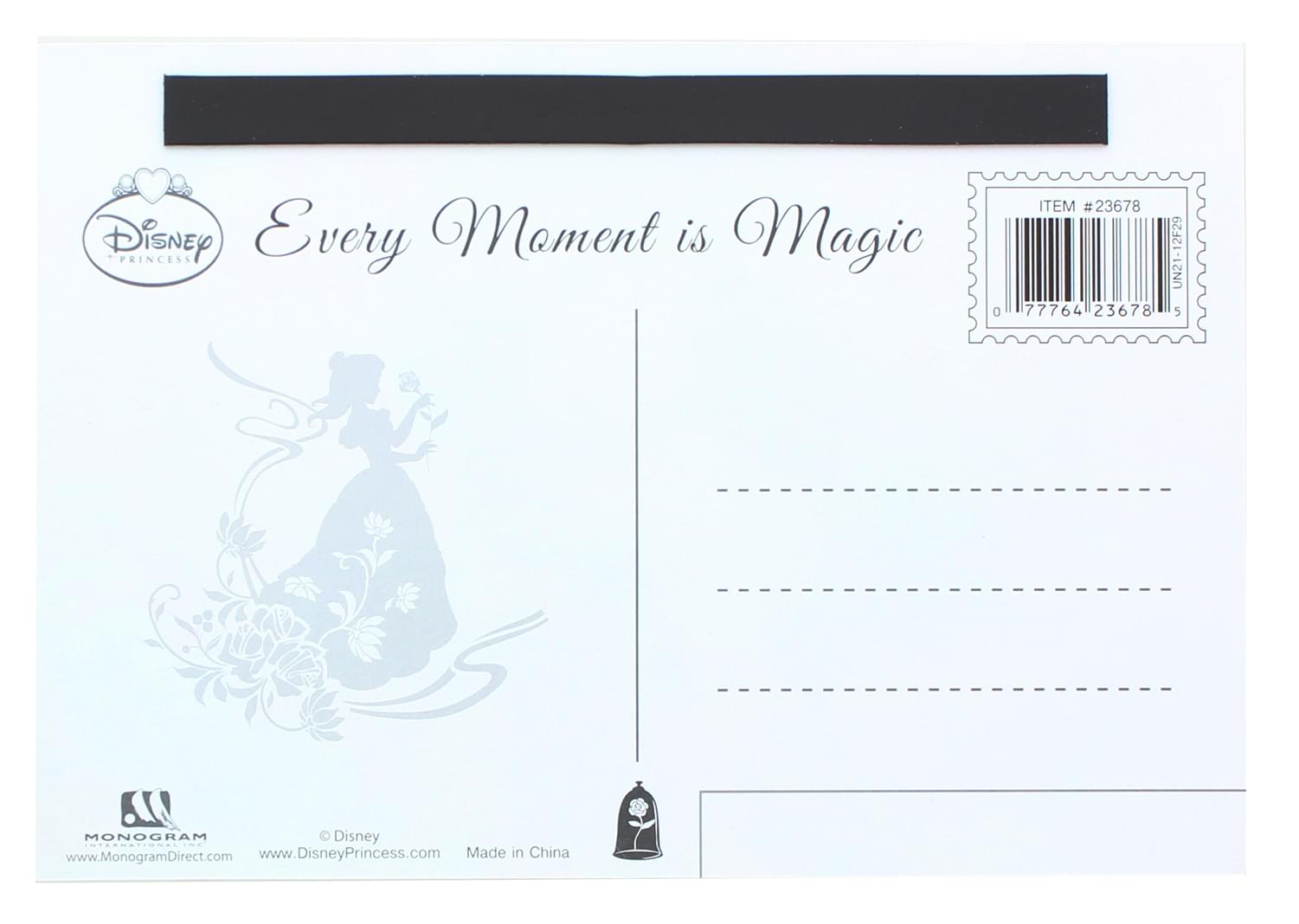 Disney Princess Belle 3D Motion Picture Card Magnet