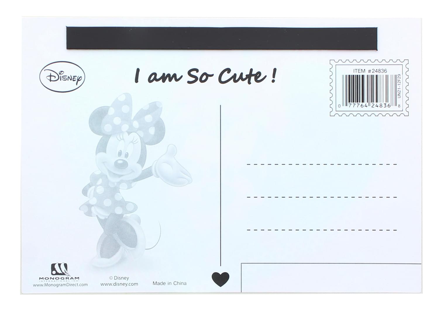 Disney Minnie Mouse 3D Motion Picture Card Magnet
