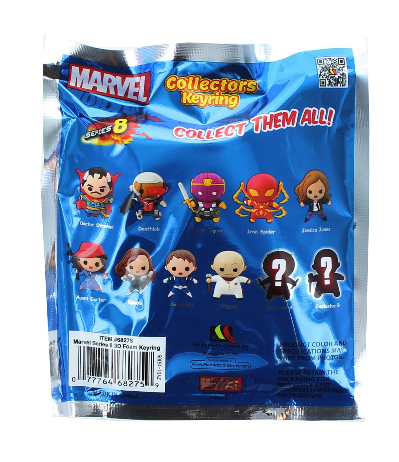 Marvel Series 8 Blind Bag Foam Figure Keyring | One Random