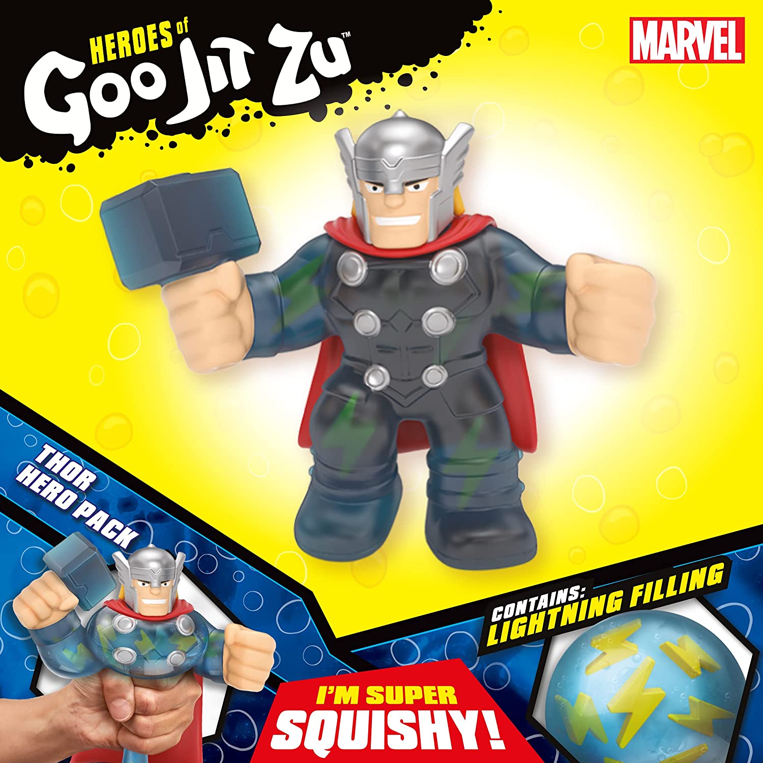 Marvel Heroes of Goo Jit Zu Squishy Figure | Thor