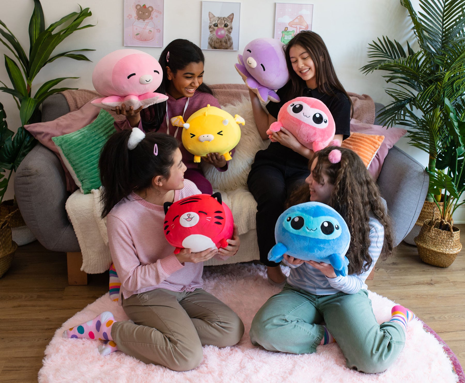 MochiOshis 12-Inch Character Plush Toy Animal Purple Octopus | Ibuki Inkyoshi