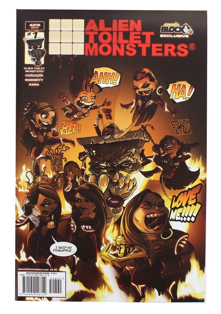 toilet monsters Alien Toilet Monsters #1 (Comic Block Exclusive Cover)