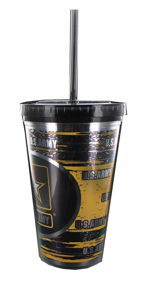 U.S. Army 16oz Carnival Cup w/ Straw
