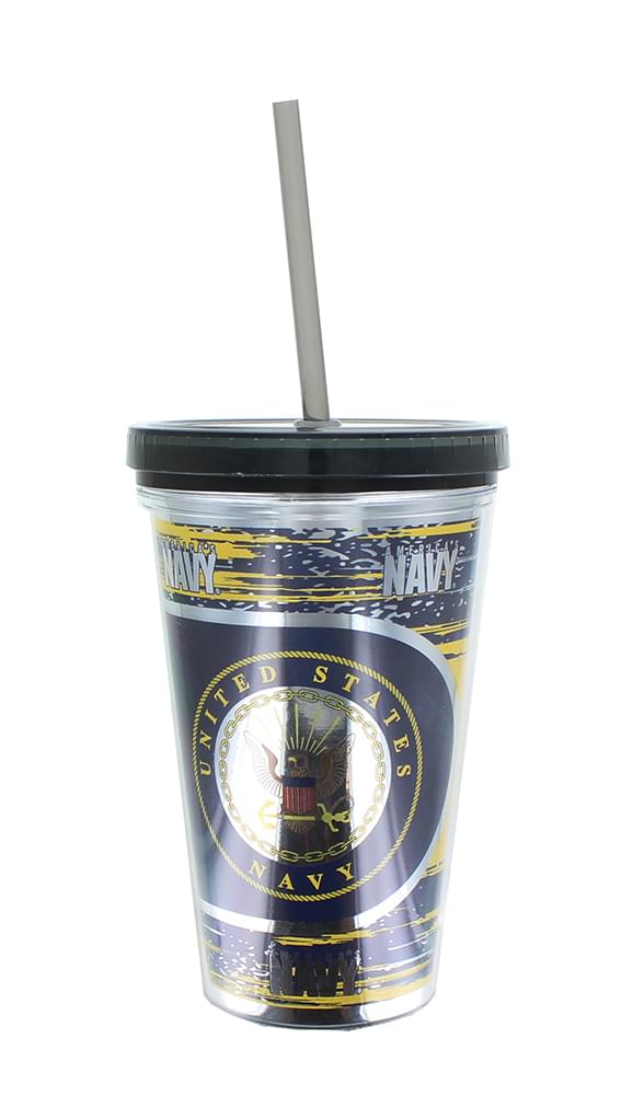 U.S. Navy 16oz Carnival Cup w/ Straw