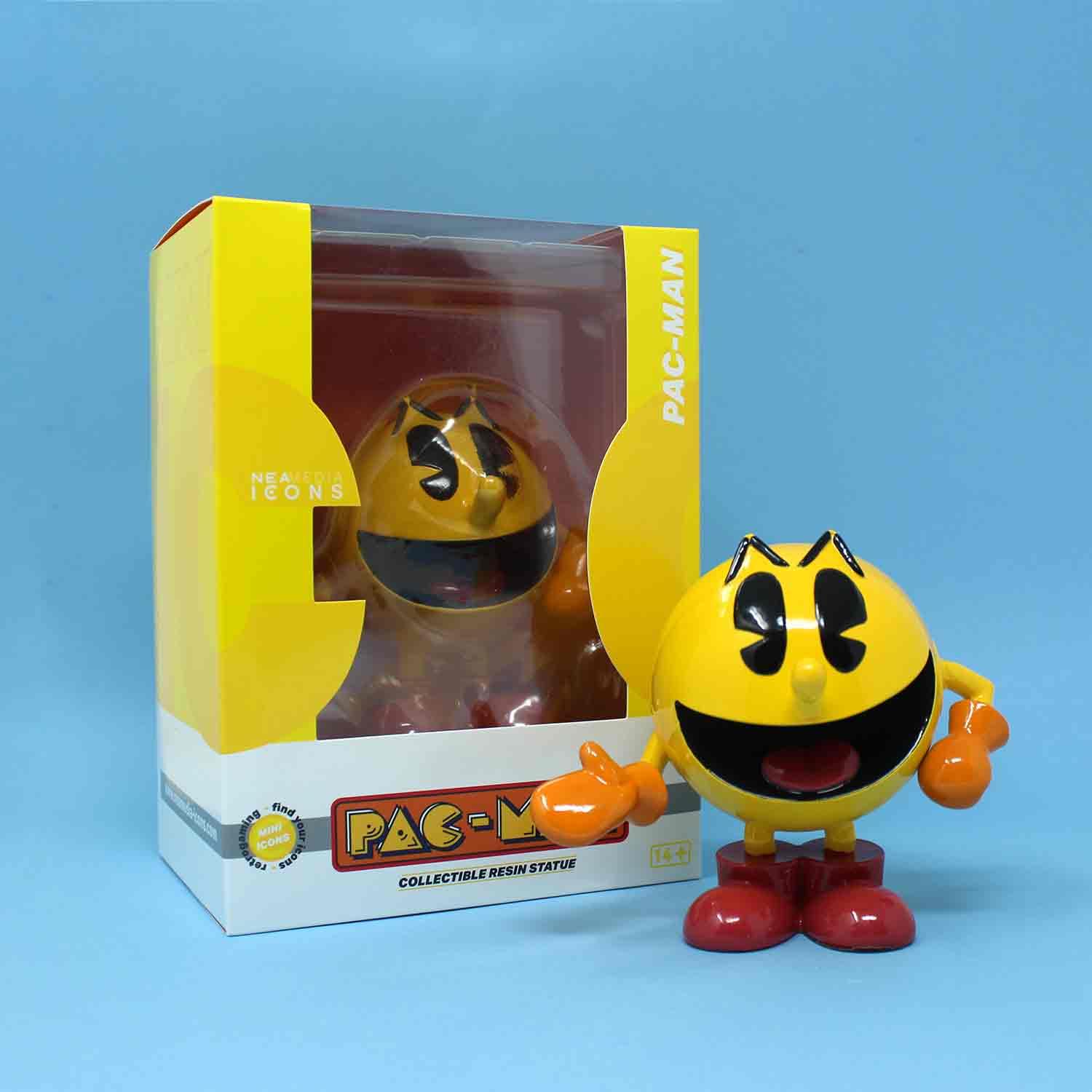 PAC-MAN Mini Icons 5.9-Inch Collectible Resin Statue | Classic Colors