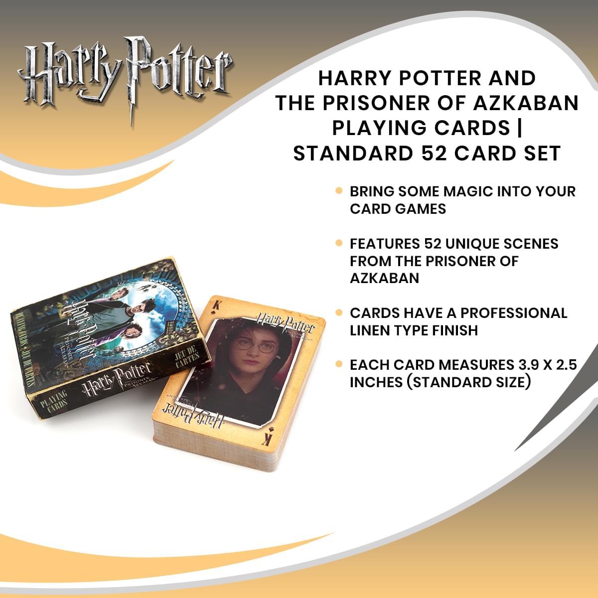 Harry Potter And The Prisoner Of Azkaban Playing Cards | Standard 52 Card Set