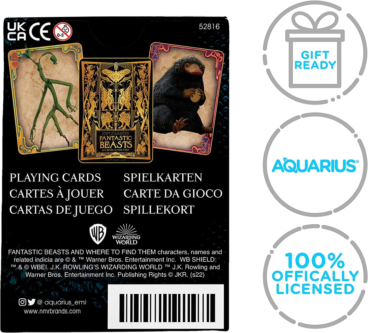 Fantastic Beasts Playing Cards