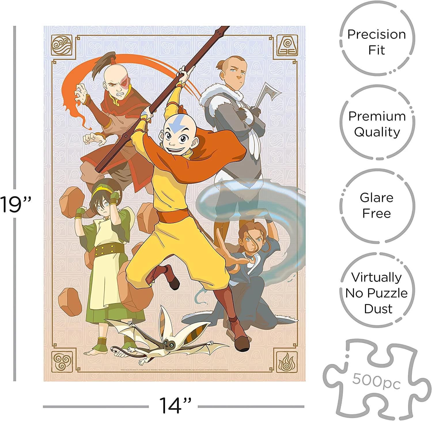 Avatar The Last Airbender Cast 500 Piece Jigsaw Puzzle