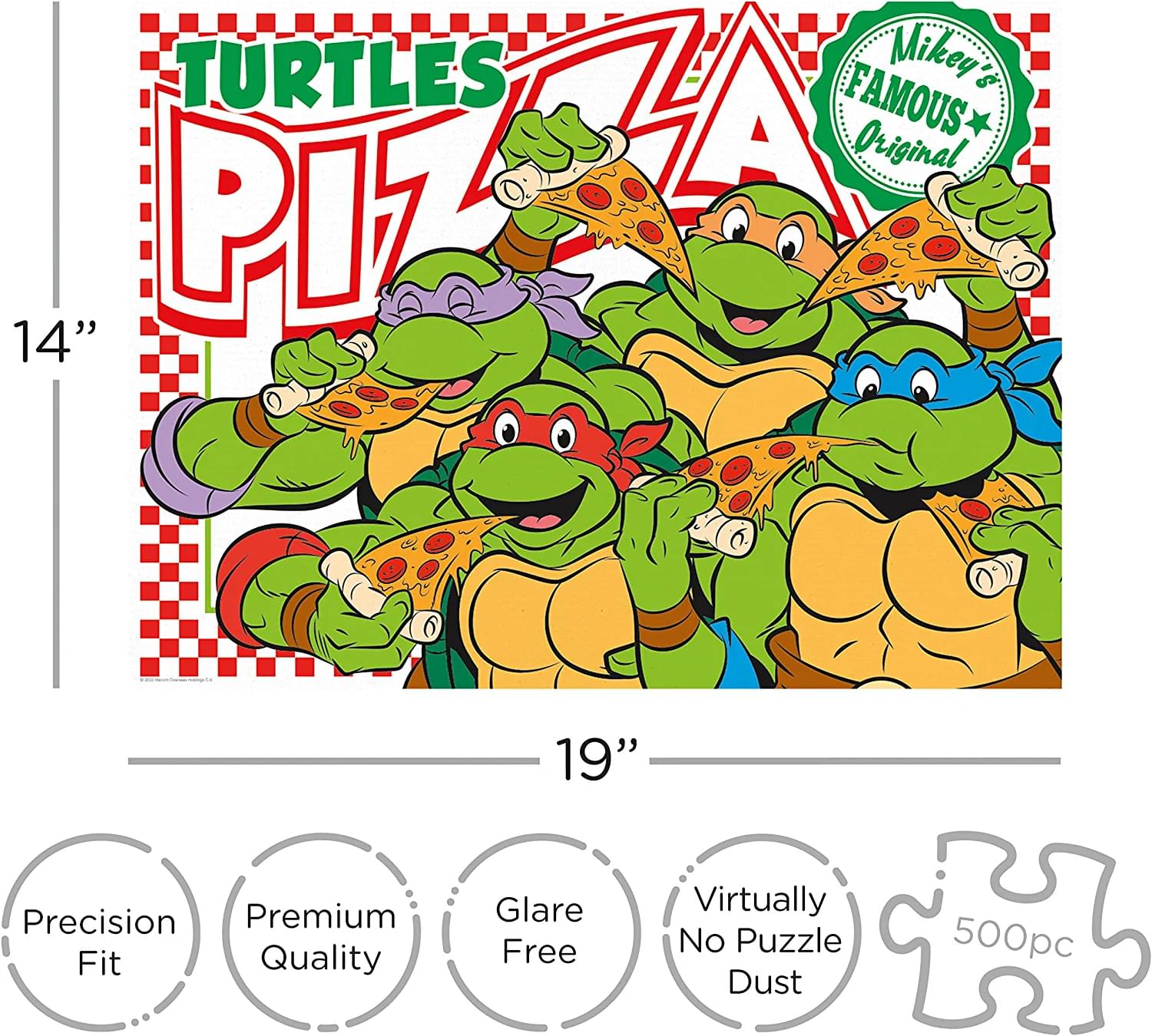 Teenage Mutant Ninja Turtles Pizza 500 Piece Jigsaw Puzzle