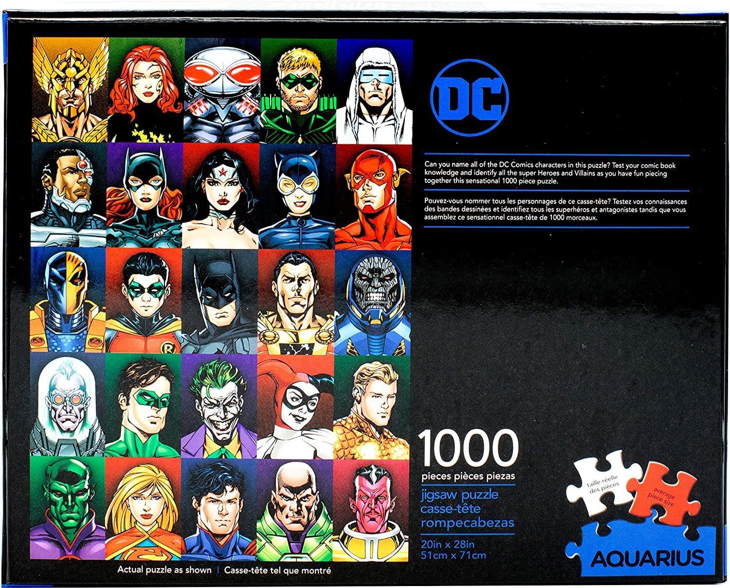 DC Comics Faces 1000 Piece Jigsaw Puzzle