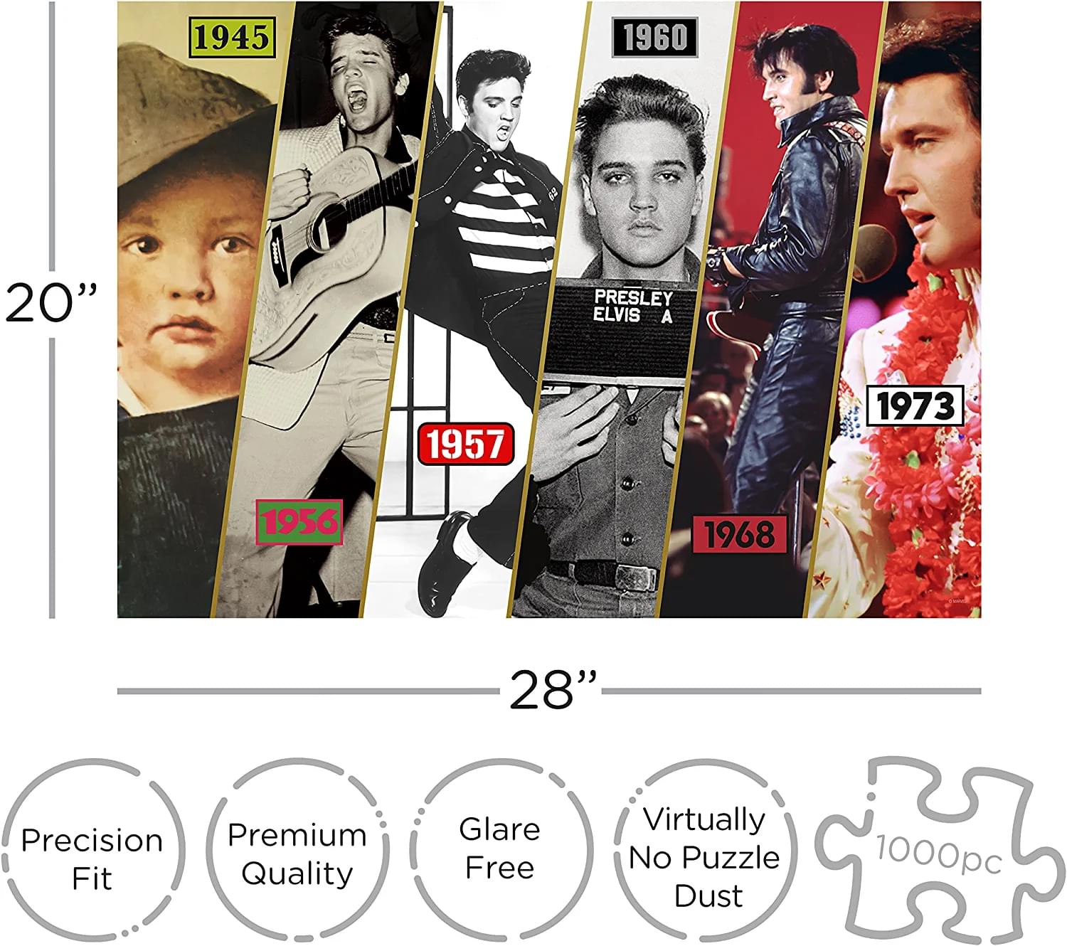 Elvis Presley Timeline 1000 Piece Jigsaw Puzzle