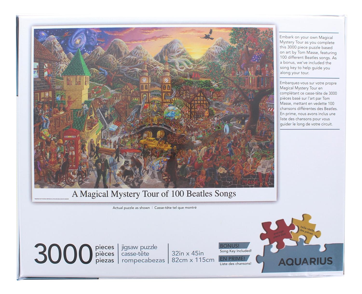 The Beatles Magical Mystery Tour of 100 Songs 3000 Piece Jigsaw Puzzle