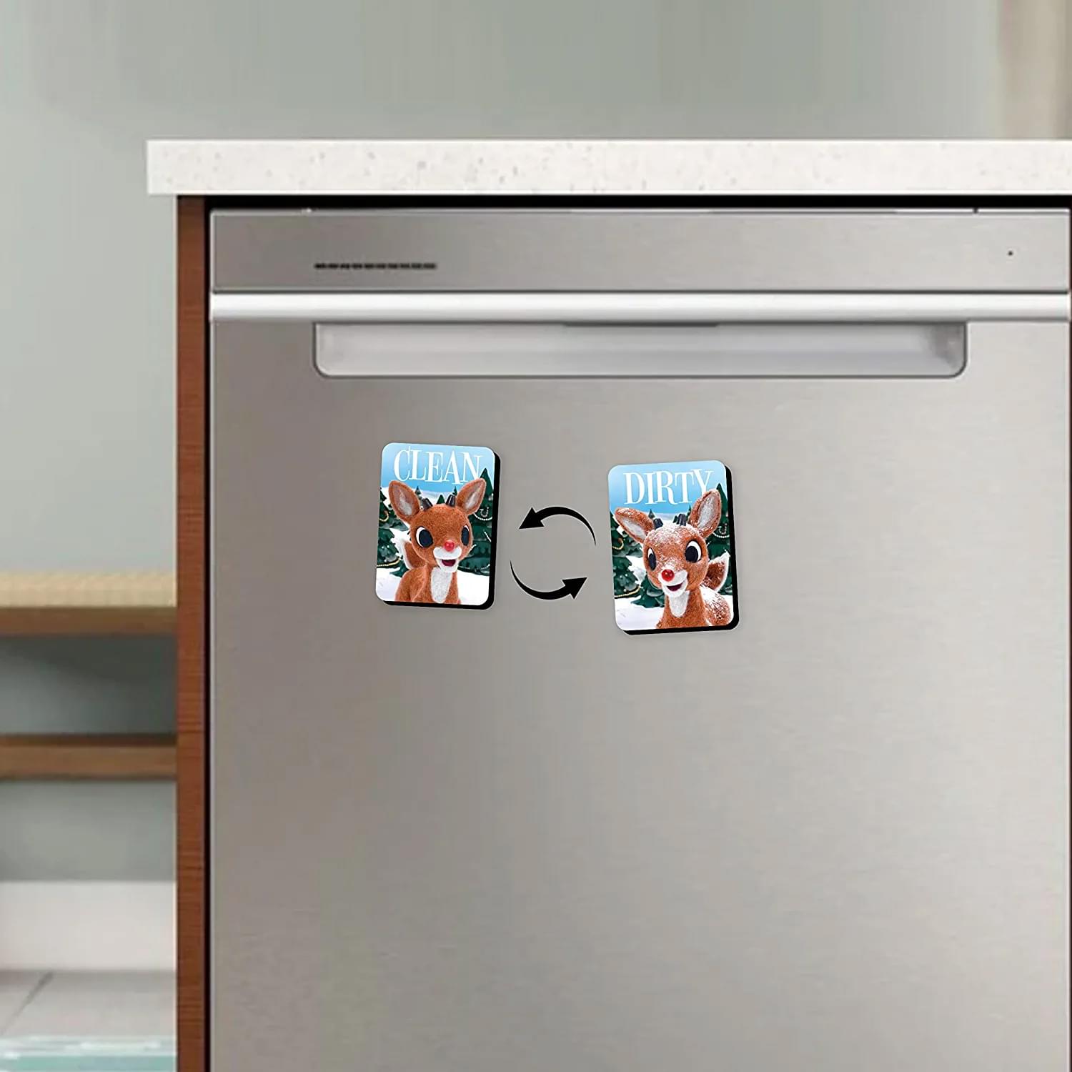Rudolph the Red-Nosed Reindeer Double Sided Dishwasher Magnet
