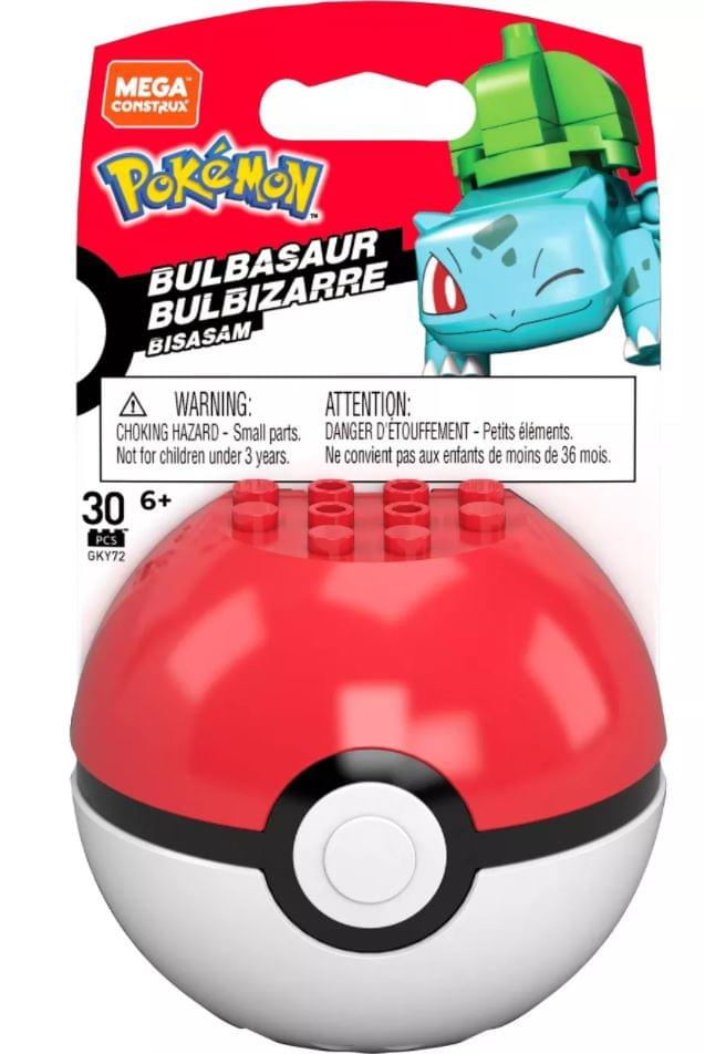 Pokemon Mega Construx Building Set | Bulbasaur w/ Poke Ball