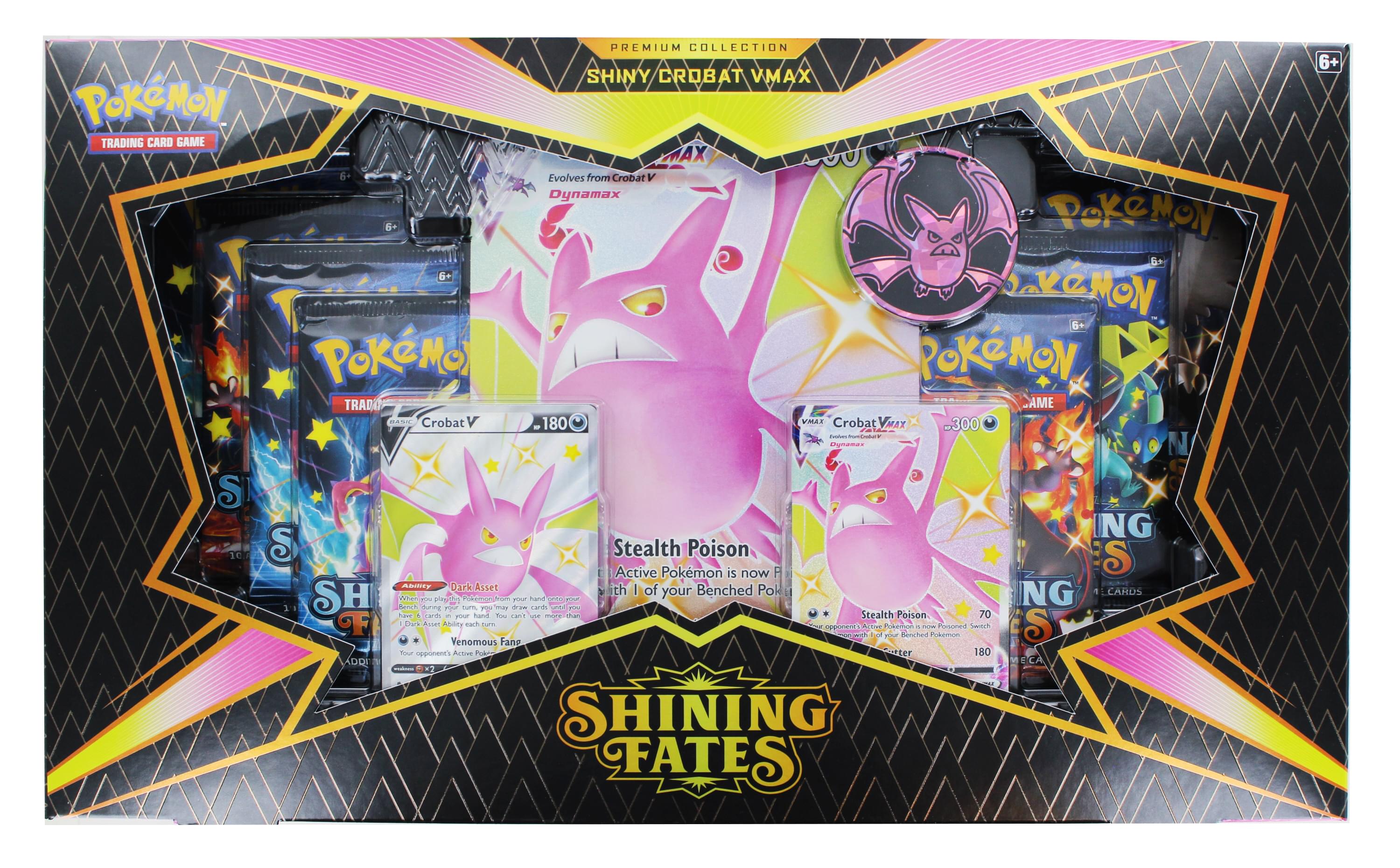Pokemon TCG: Shining Fates Premium Collection SHINY CROBAT VMAX