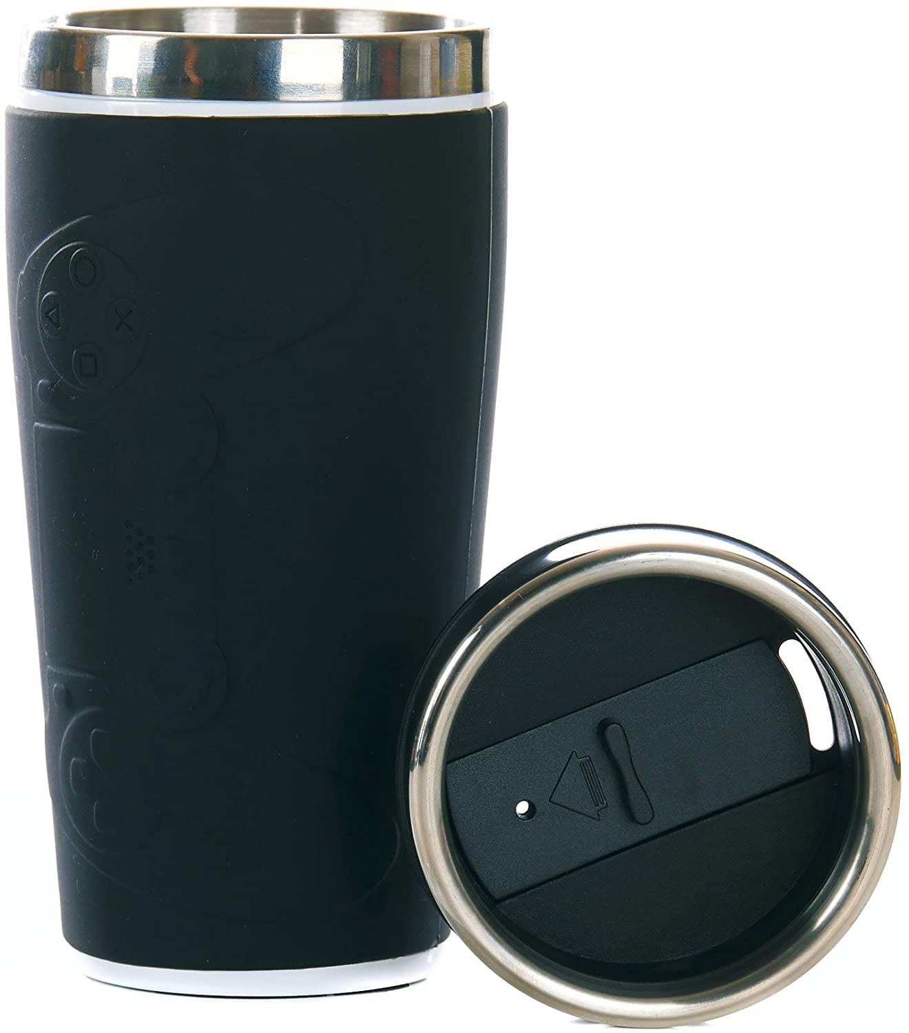 PlatyStation Controller 14oz Thermal Travel Mug w/ Gadget Decals