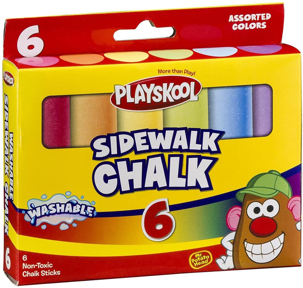 Playskool 6-Piece Washable Sidewalk Chalk