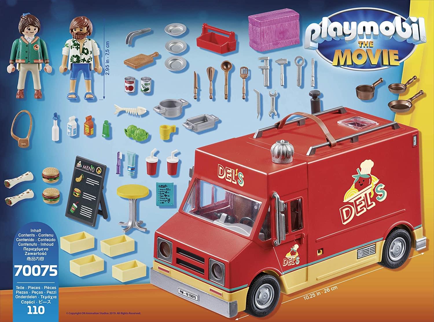 Playmobil The Movie 70075 Del's Food Truck Building Set | 110 Pieces