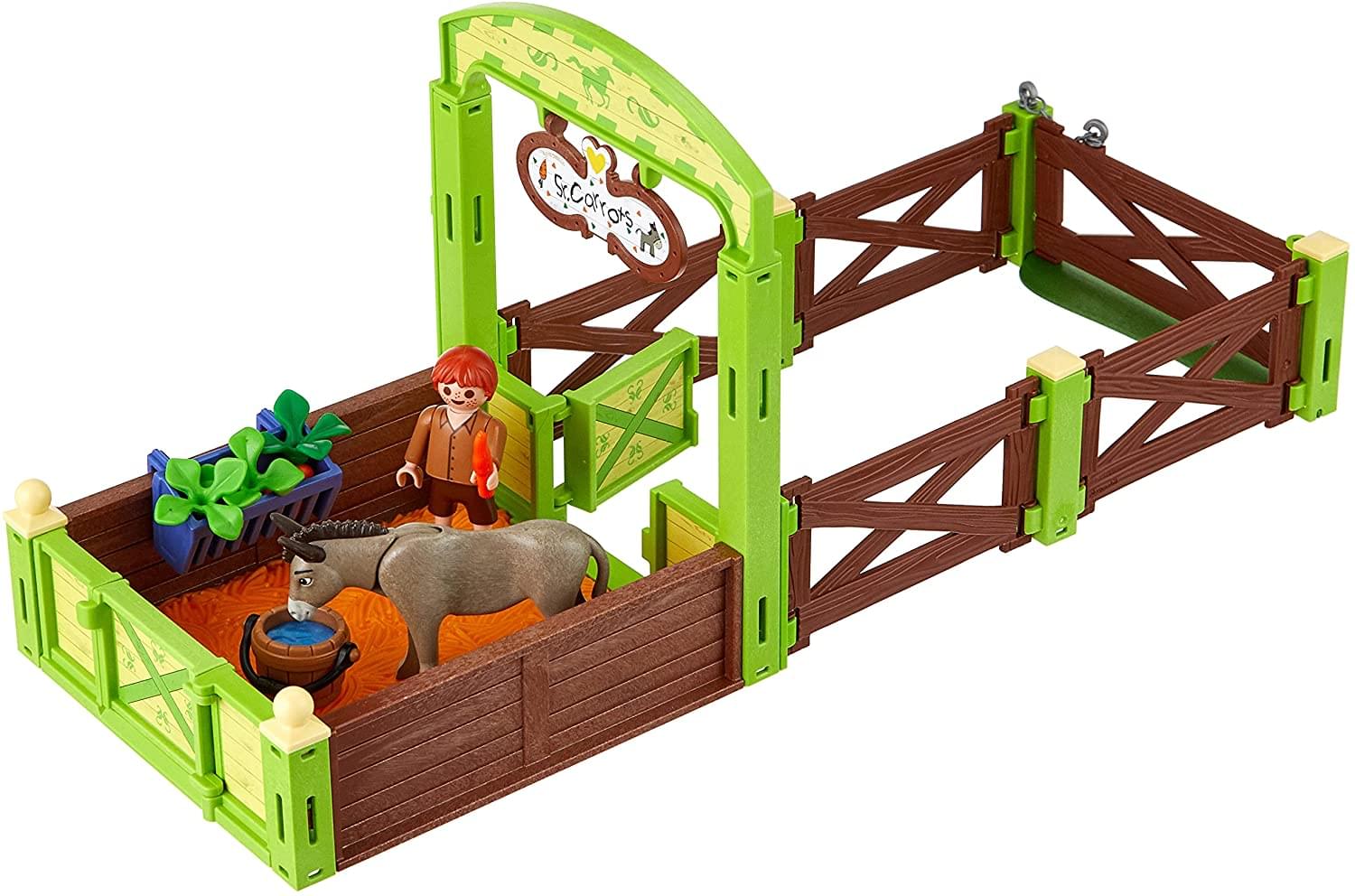 Playmobil 70120 Spirit Riding Free Snips & SeƱor Carrots with Horse Stall Playset