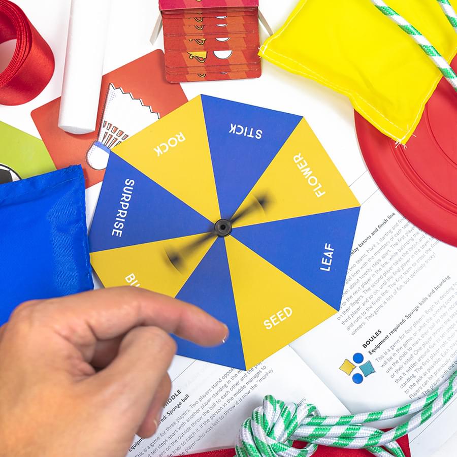 Outdoor Boredom Busting Box - 45 Fun Games for Outdoor Picnic Party Activities