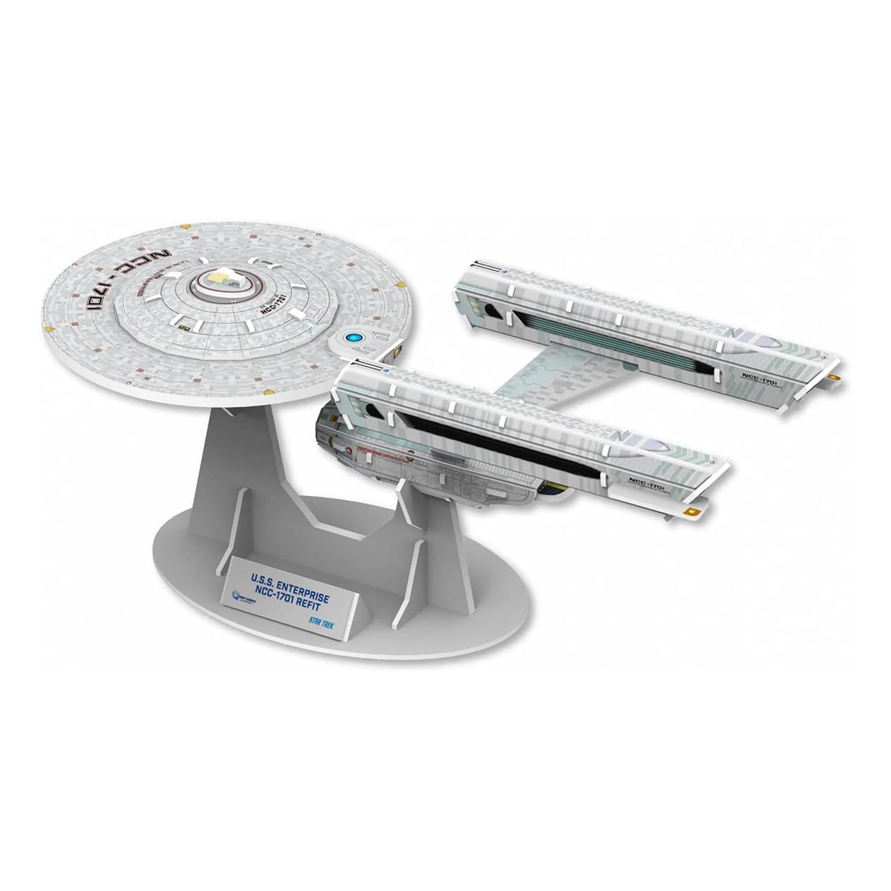 Star Trek Qraftworks PuzzleFleet | USS Enterprise NCC-1701 Refit