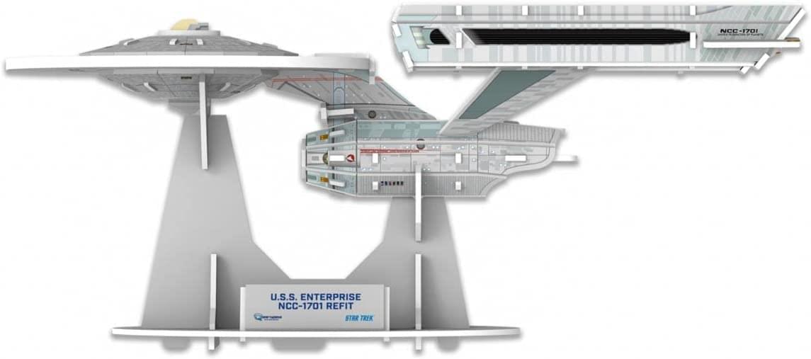 Star Trek Qraftworks PuzzleFleet | USS Enterprise NCC-1701 Refit