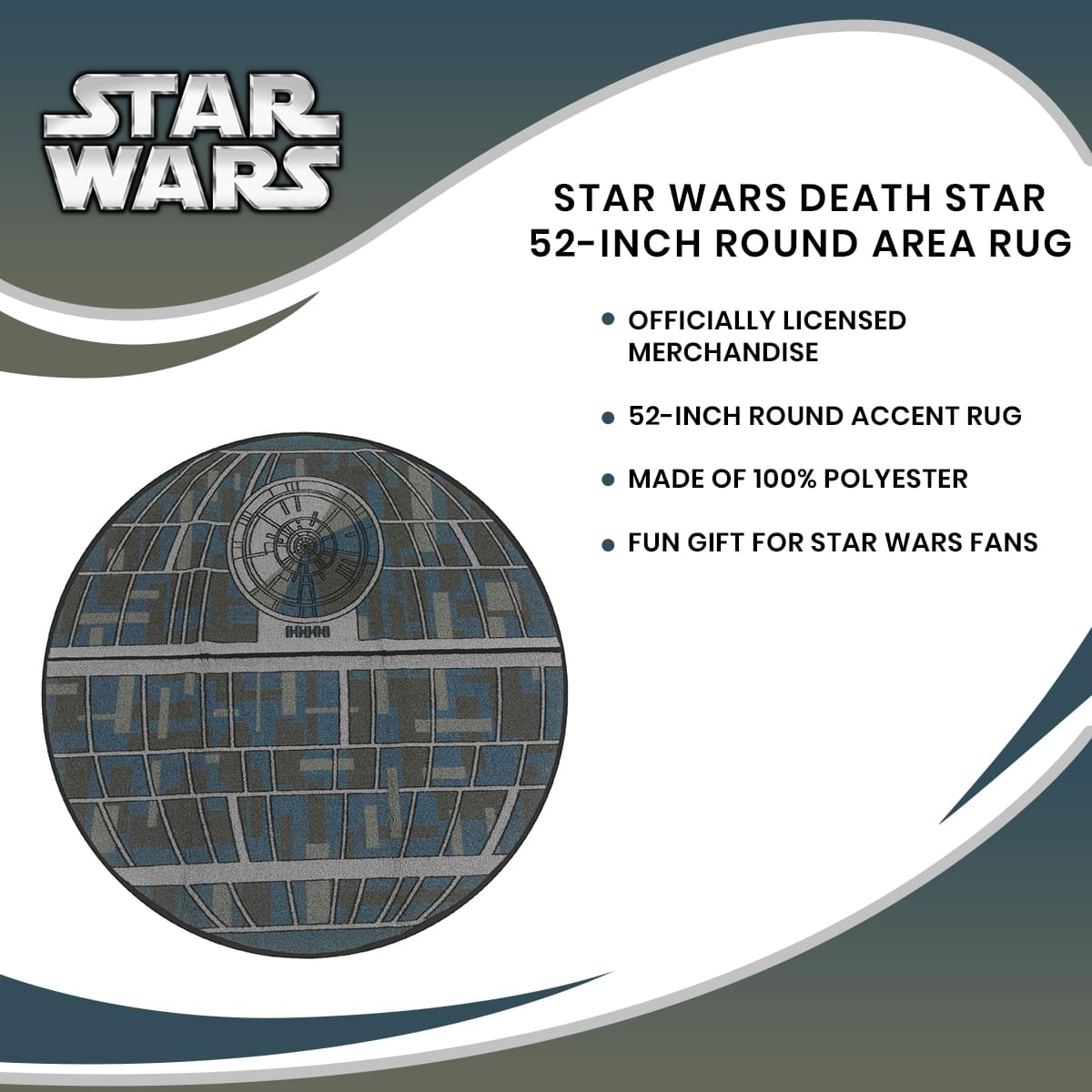 Star Wars Death Star 52-Inch Round Area Rug