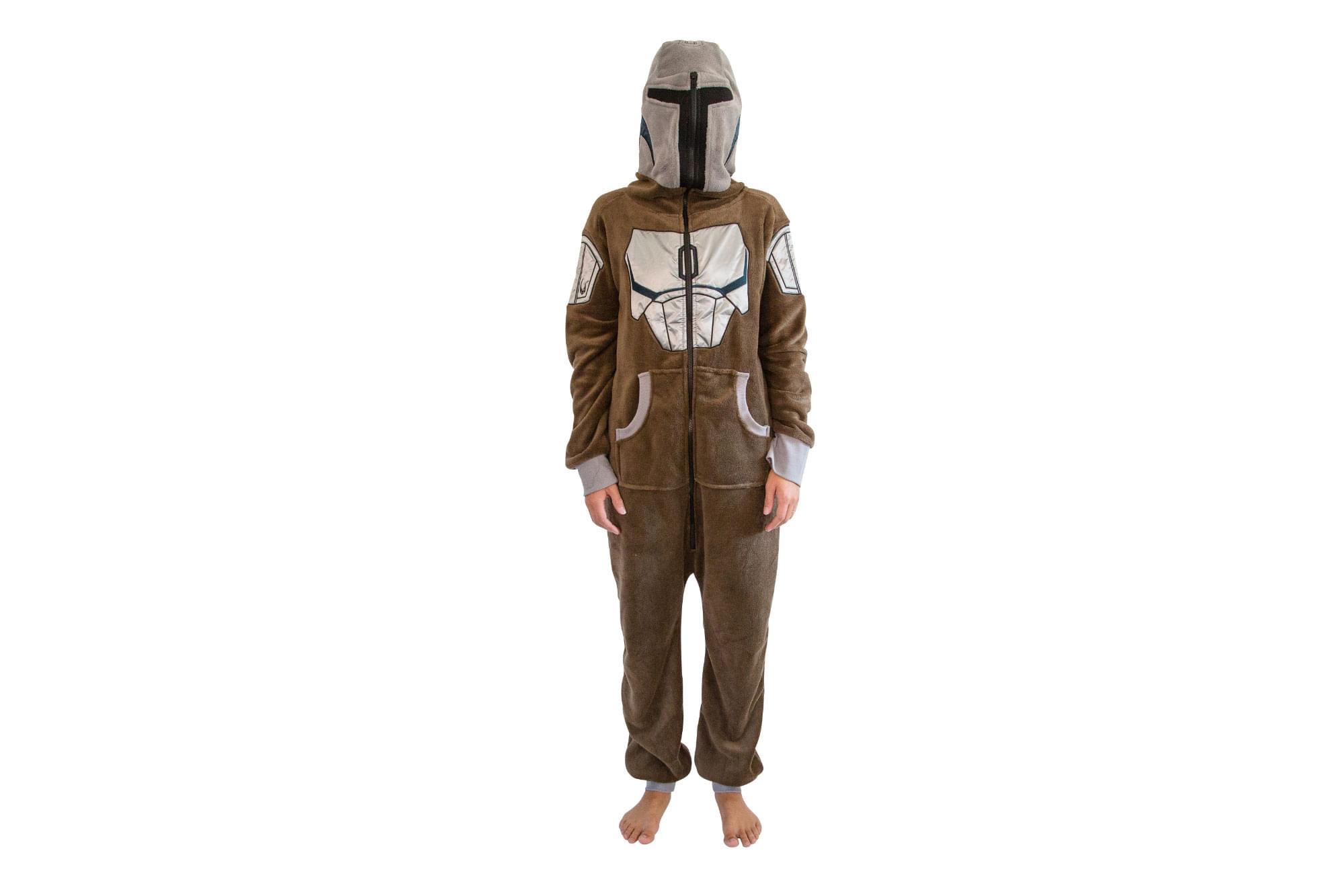 Star Wars Heren Onesie Mandalorian Grijs Medium