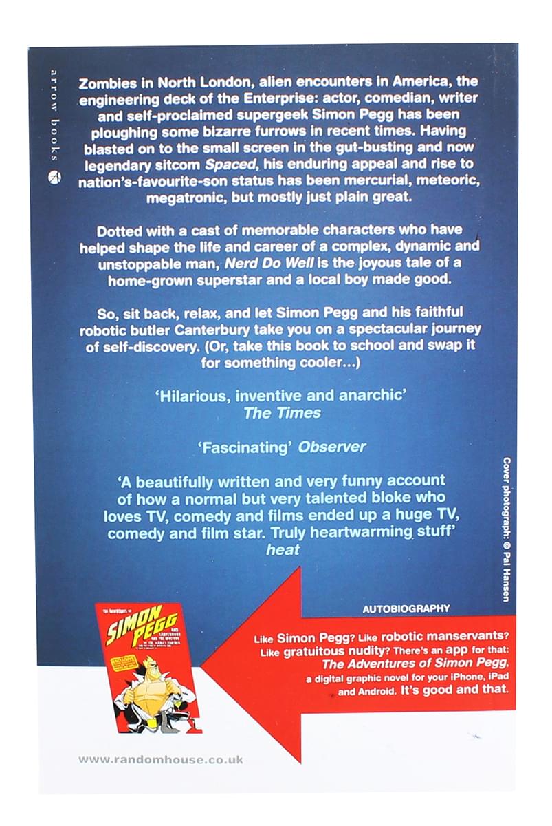 Simon Pegg "Nerd Do Well" Book