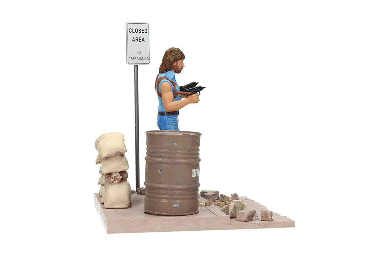 Chuck Norris Invasion USA 7 Inch Matt Hunter Figure with Diorama