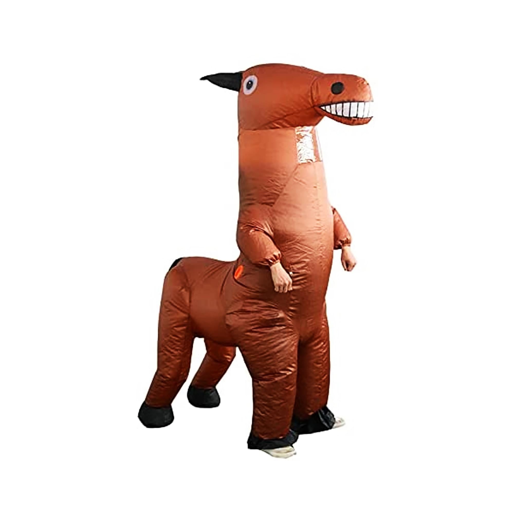 Cowboy Costume Inflatable Horse Riding Costume For Adults – Blow Up Centaur Halloween Party Costume Men Women Funny Adult Costumes